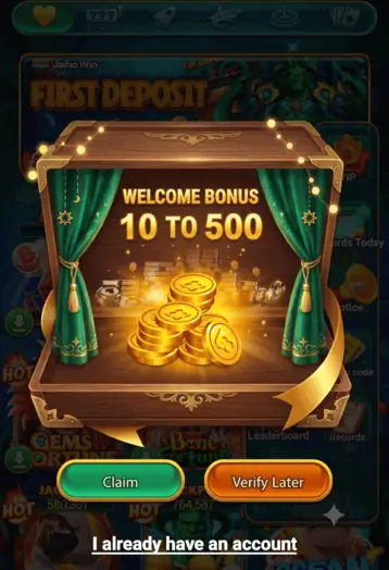 Get Welcome Bonus up to 500