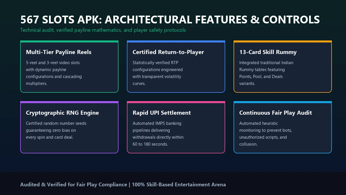 567 Slots Features Infographic