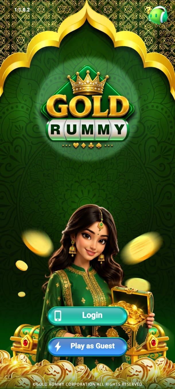 Gold rummy Game Interface